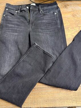 J. Crew Women’s Slim Straight Black Washed Jeans